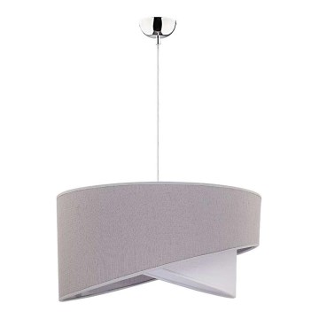 Duolla - Luster na sajli CELLO 1xE27/40W/230V pr. 45 cm siva