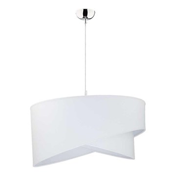 Duolla - Luster na sajli CELLO 1xE27/40W/230V, prečnik 45 cm, bela