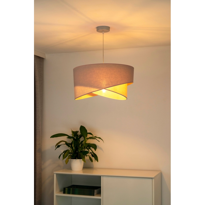 Duolla - Luster na sajli CELLO 1xE27/40W/230V Ø 45 cm ružičasta