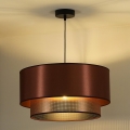 Duolla - Luster na sajli COPPER SHINY 1xE27/15W/230V pr. 45 cm bakarna