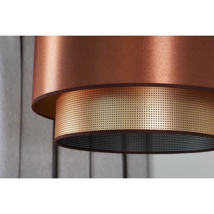 Duolla - Luster na sajli COPPER SHINY 1xE27/15W/230V pr. 45 cm bakarna