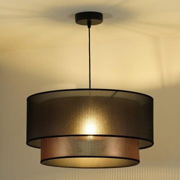 Duolla - Luster na sajli COPPER SHINY 1xE27/15W/230V Ø 45 cm smeđa/bakrena