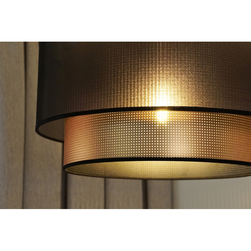 Duolla - Luster na sajli COPPER SHINY 1xE27/15W/230V Ø 45 cm smeđa/bakrena