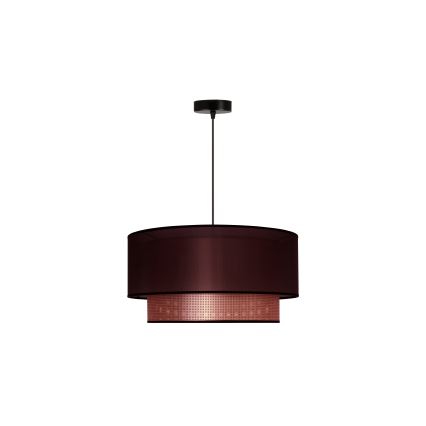 Duolla - Luster na sajli COPPER SHINY 1xE27/15W/230V Ø 45 cm smeđa/bakrena