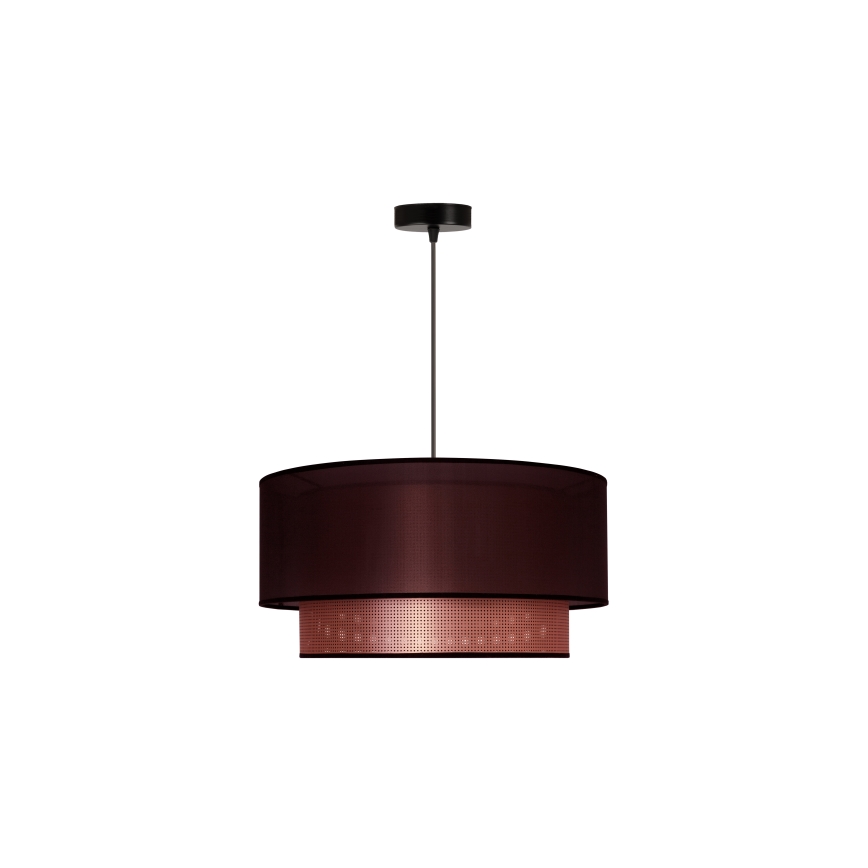 Duolla - Luster na sajli COPPER SHINY 1xE27/15W/230V Ø 45 cm smeđa/bakrena