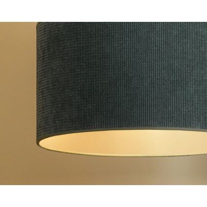Duolla - Luster na sajli CORDUROY 1xE27/15W/230V svetlo plava, prečnik 40 cm