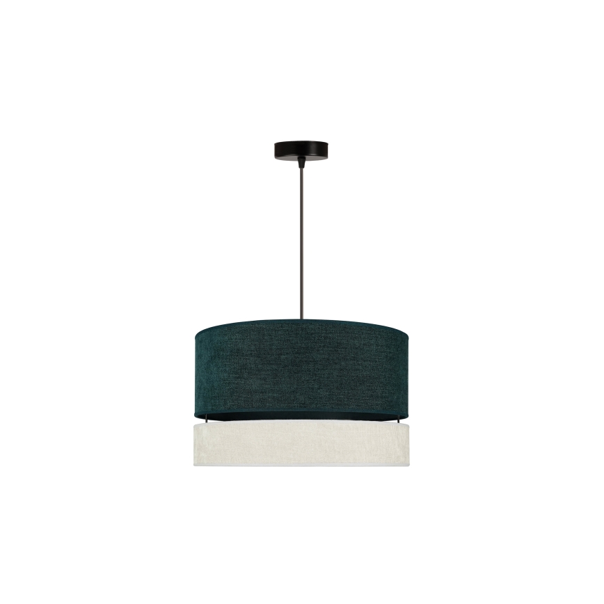 Duolla - Luster na sajli DOUBLE 1xE27/15W/230V pr. 40 cm zelena/siva