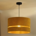 Duolla - Luster na sajli DOUBLE 1xE27/15W/230V, prečnik 40 cm, narandžasta