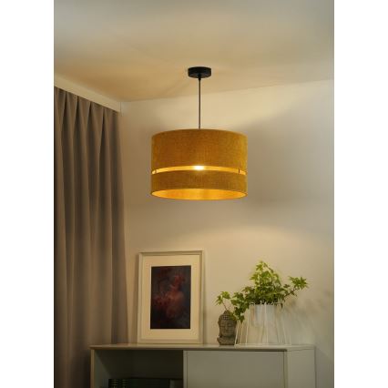Duolla - Luster na sajli DOUBLE 1xE27/15W/230V, prečnik 40 cm, narandžasta
