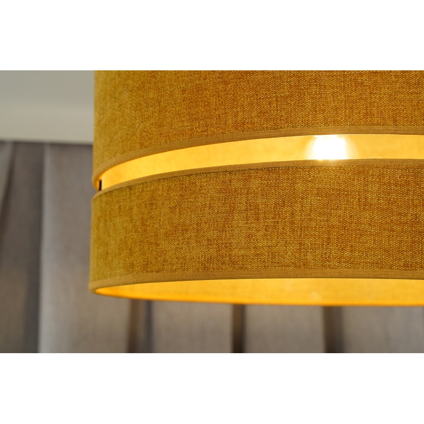 Duolla - Luster na sajli DOUBLE 1xE27/15W/230V, prečnik 40 cm, narandžasta