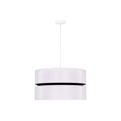 Duolla - Luster na sajli DUO 1xE27/15W/230V prečnik 40 cm bela/crna