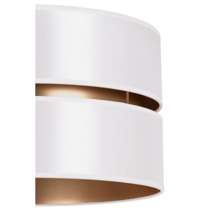 Duolla - Luster na sajli DUO 1xE27/15W/230V prečnik 40 cm bela/zlatna