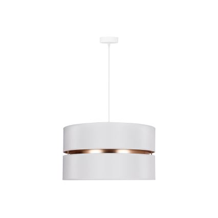 Duolla - Luster na sajli DUO 1xE27/15W/230V prečnik 40 cm bela/zlatna