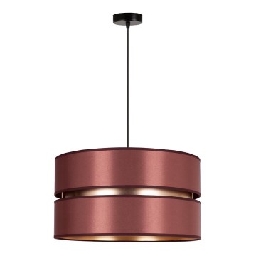 Duolla - Luster na sajli DUO 1xE27/15W/230V prečnik 40 cm bordo/zlatna