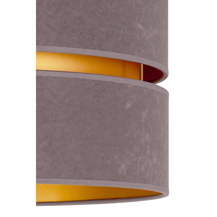 Duolla - Luster na sajli DUO 1xE27/15W/230V prečnik 40 cm siva