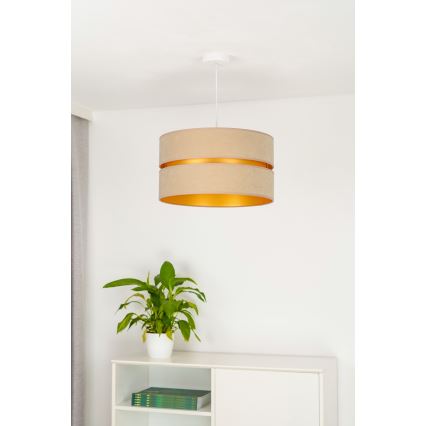 Duolla - Luster na sajli DUO 1xE27/15W/230V prečnika 40 cm bež