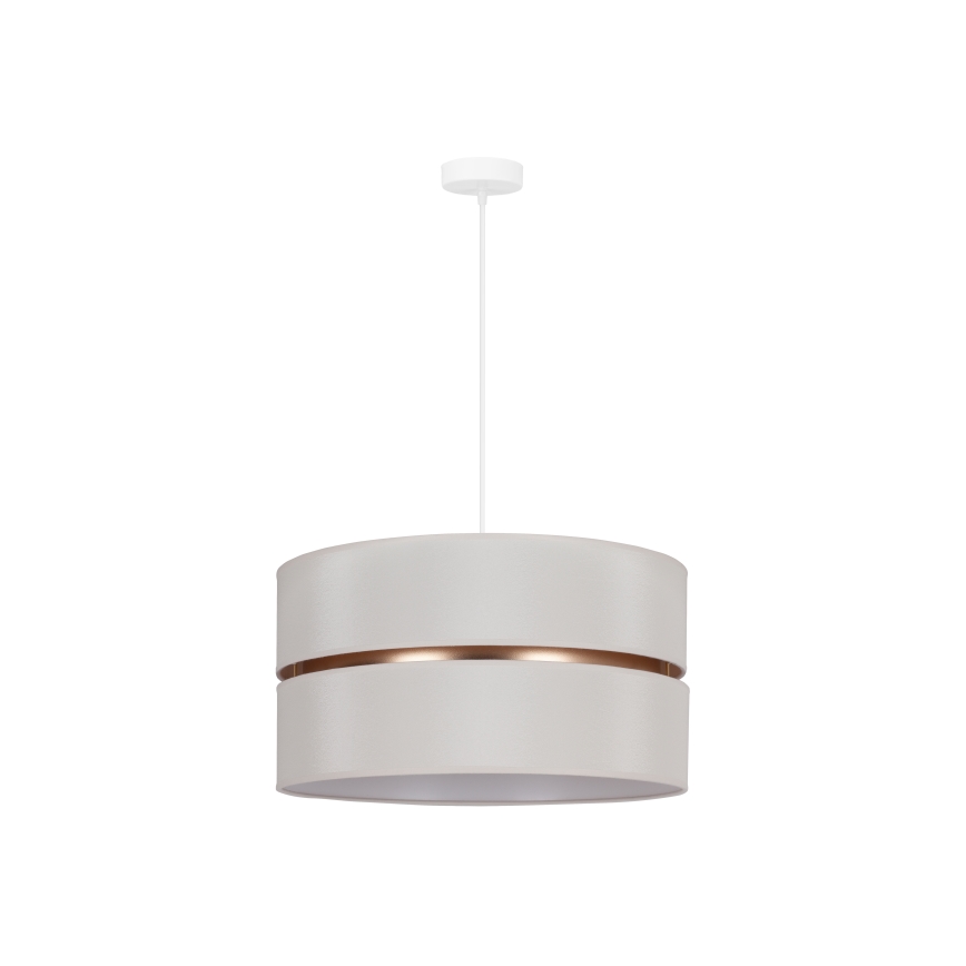 Duolla - Luster na sajli DUO 1xE27/15W/230V Ø 40 cm krem/zlatna