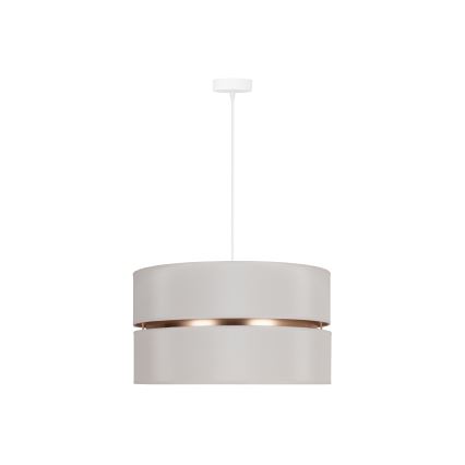 Duolla - Luster na sajli DUO 1xE27/15W/230V Ø 40 cm krem/zlatna
