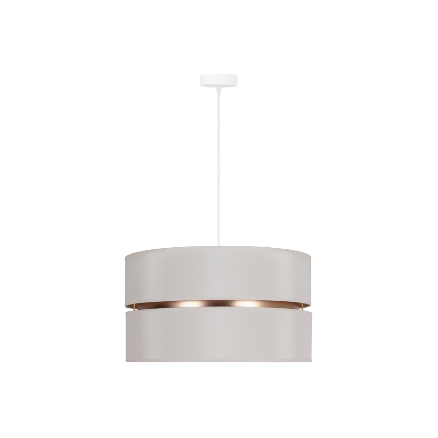 Duolla - Luster na sajli DUO 1xE27/15W/230V Ø 40 cm krem/zlatna