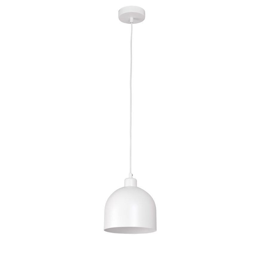 Duolla - Luster na sajli IRONLINE 1xE27/15W/230V prečnik 17 cm, bela