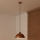 Duolla - Luster na sajli IRONLINE 1xE27/15W/230V prečnik 27 cm bakarna/crna