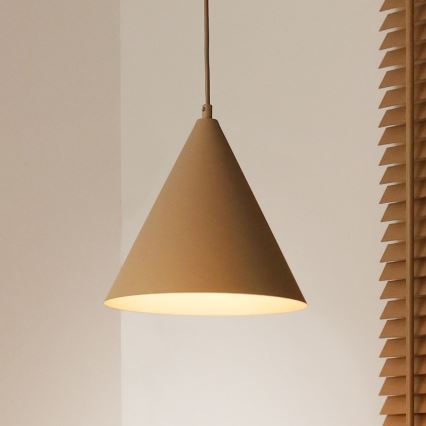 Duolla - Luster na sajli IRONLINE 1xG9/3W/230V prečnik 25 cm bež