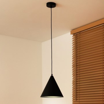 Duolla - Luster na sajli IRONLINE 1xG9/3W/230V prečnik 25 cm crna