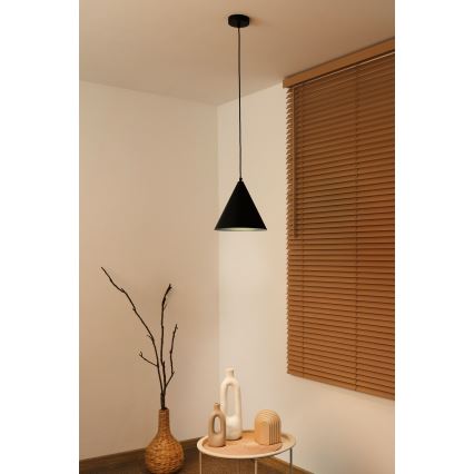 Duolla - Luster na sajli IRONLINE 1xG9/3W/230V prečnik 25 cm crna