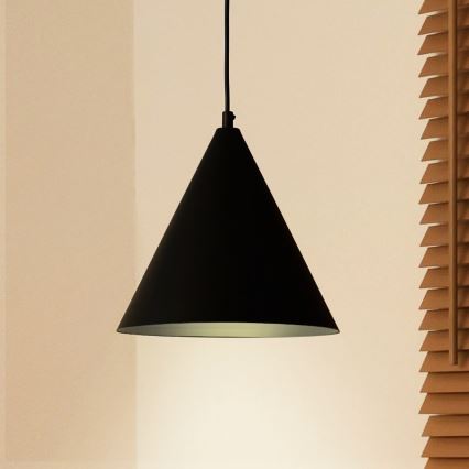 Duolla - Luster na sajli IRONLINE 1xG9/3W/230V prečnik 25 cm crna