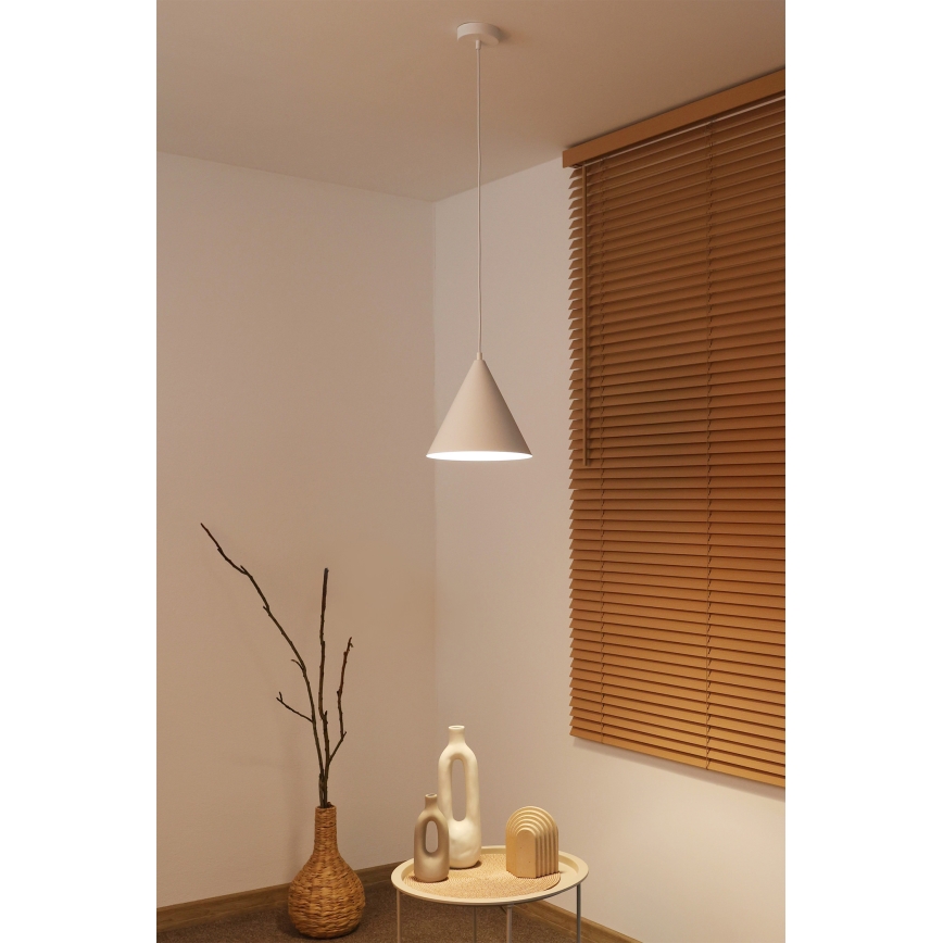 Duolla - Luster na sajli IRONLINE 1xG9/3W/230V Ø 25 cm bela