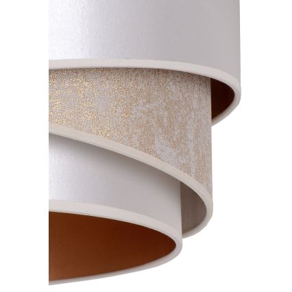 Duolla - Luster na sajli KOBO 1xE27/15W/230V prečnik 45 cm srebrna/zlatna
