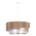 Duolla - Luster na sajli KOBO 1xE27/15W/230V Ø 45 cm bež/zlatna/bela