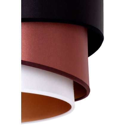 Duolla - Luster na sajli KOBO 1xE27/15W/230V Ø 45 cm crna/bordo/srebrna
