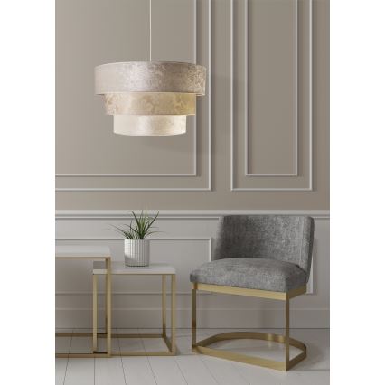 Duolla - Luster na sajli LUNETA 1xE27/40W/230V fi 45 cm krem