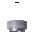 Duolla - Luster na sajli NANTES 1xE27/15W/230V prečnik 45 cm srebrna