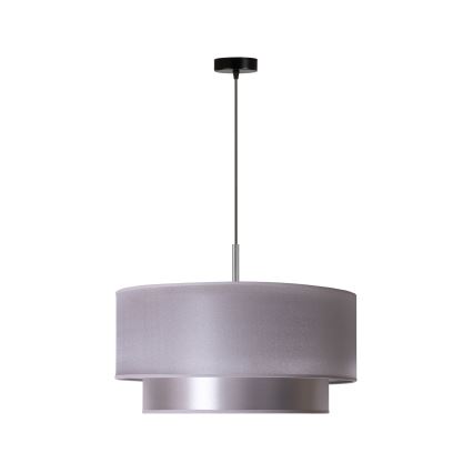 Duolla - Luster na sajli NANTES 1xE27/15W/230V prečnik 45 cm srebrna