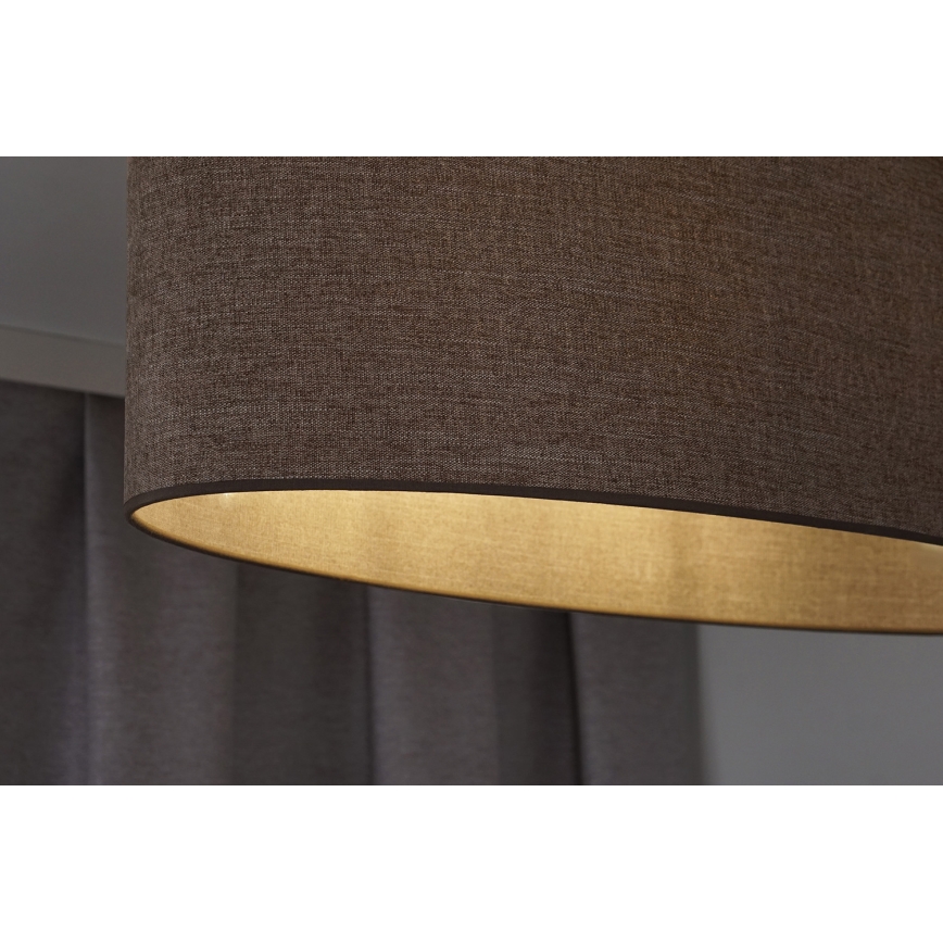 Duolla - Luster na sajli OVAL 1xE27/15W/230V braon
