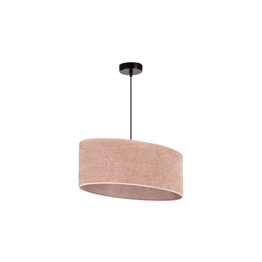 Duolla - Luster na sajli OVAL 1xE27/15W/230V ružičasta