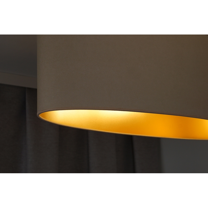 Duolla - Luster na sajli OVAL VEGAN 2xE27/15W/230V krem boje