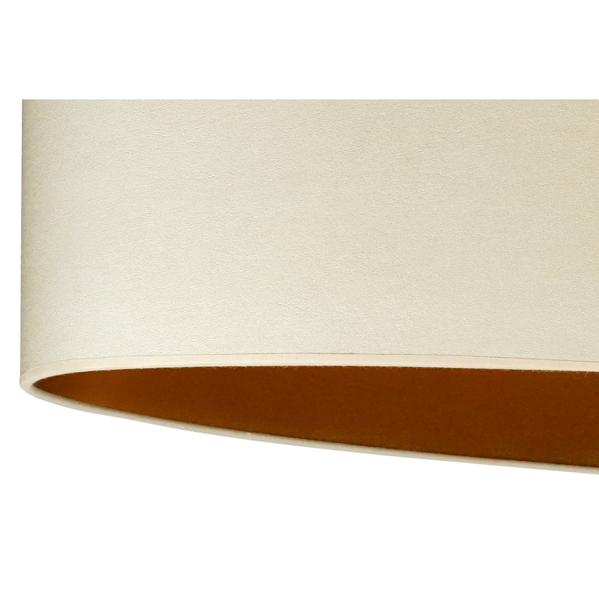 Duolla - Luster na sajli OVAL VEGAN 2xE27/15W/230V krem boje