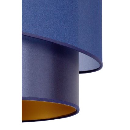 Duolla - Luster na sajli PARIS 1x E27/15W/230V, prečnik 40 cm, plava/zlatna
