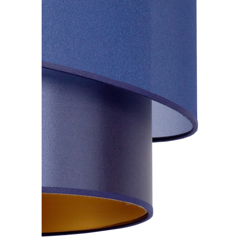 Duolla - Luster na sajli PARIS 1x E27/15W/230V, prečnik 40 cm, plava/zlatna