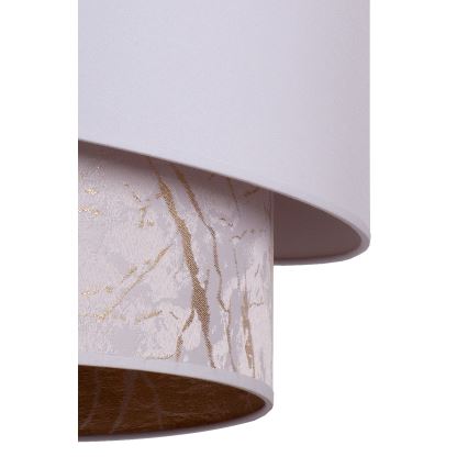 Duolla - Luster na sajli PARIS 1xE27/15W/230V prečnik 40 cm bela/bež