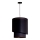 Duolla - Luster na sajli PARIS 1xE27/15W/230V prečnik 40 cm crna/zlatna