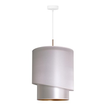 Duolla - Luster na sajli PARIS 1xE27/15W/230V Ø 40 cm srebrna/zlatna