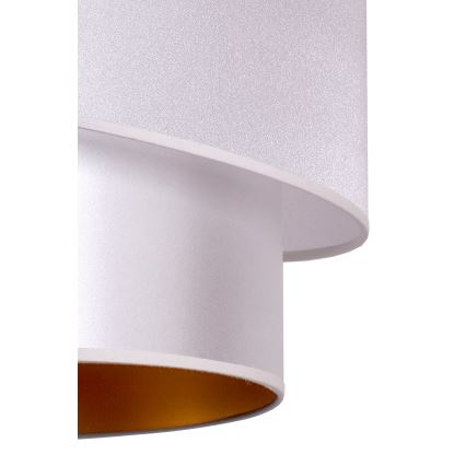 Duolla - Luster na sajli PARIS 1xE27/15W/230V Ø 40 cm srebrna/zlatna