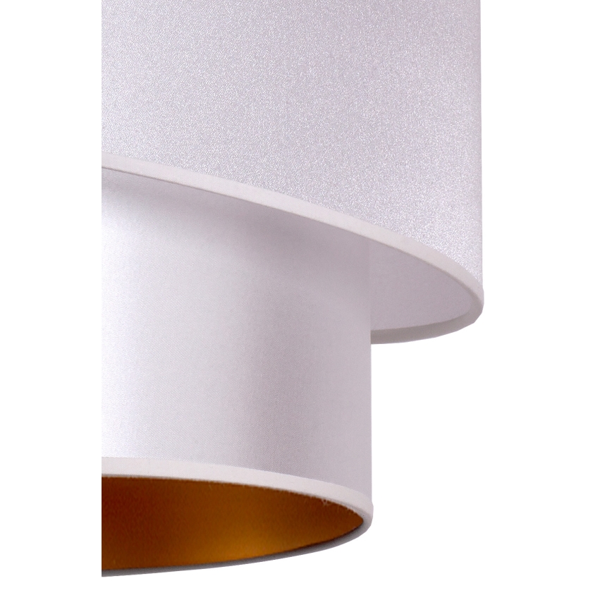 Duolla - Luster na sajli PARIS 1xE27/15W/230V Ø 40 cm srebrna/zlatna