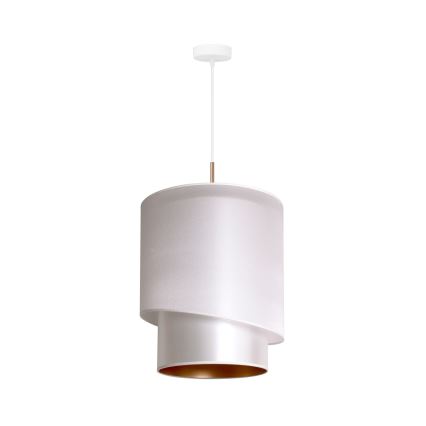 Duolla - Luster na sajli PARIS 1xE27/15W/230V Ø 40 cm srebrna/zlatna