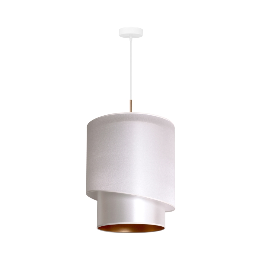 Duolla - Luster na sajli PARIS 1xE27/15W/230V Ø 40 cm srebrna/zlatna
