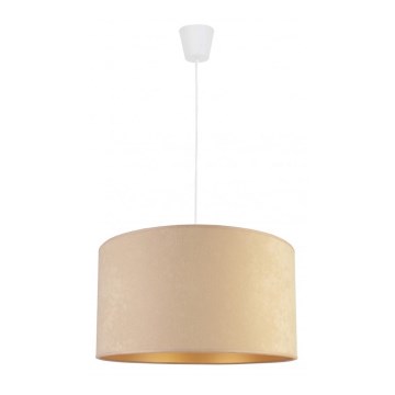 Duolla - Luster na sajli ROLLER 1xE27/40W/230V, prečnik 40 cm, bež